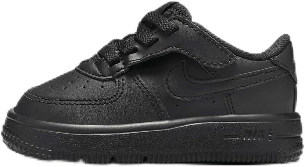 Nike Kids' Air Force 1 Low EasyOn Shoes , Black , 6